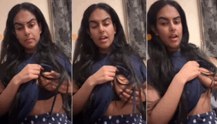 Indian Girl Quickly Showing Her Boobs