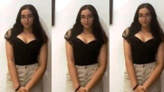 Extremely Sexy South Bombay Girl Sara Showing Fully Nude Shaved Pussy Fingered by Boyfriend with Killer Expression