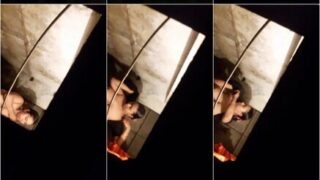 Neighbour Wife Bathing Secretly Recorded – Almost Caught